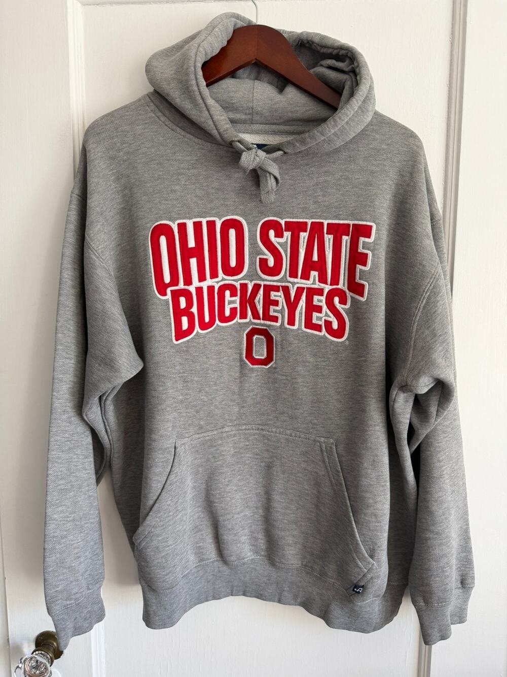 Ohio State Buckeyes Pullover Hoodie Mens XL Gray J America Sportswear Sewn O
